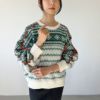 GOOD CREW レトロ柄ニット レディース