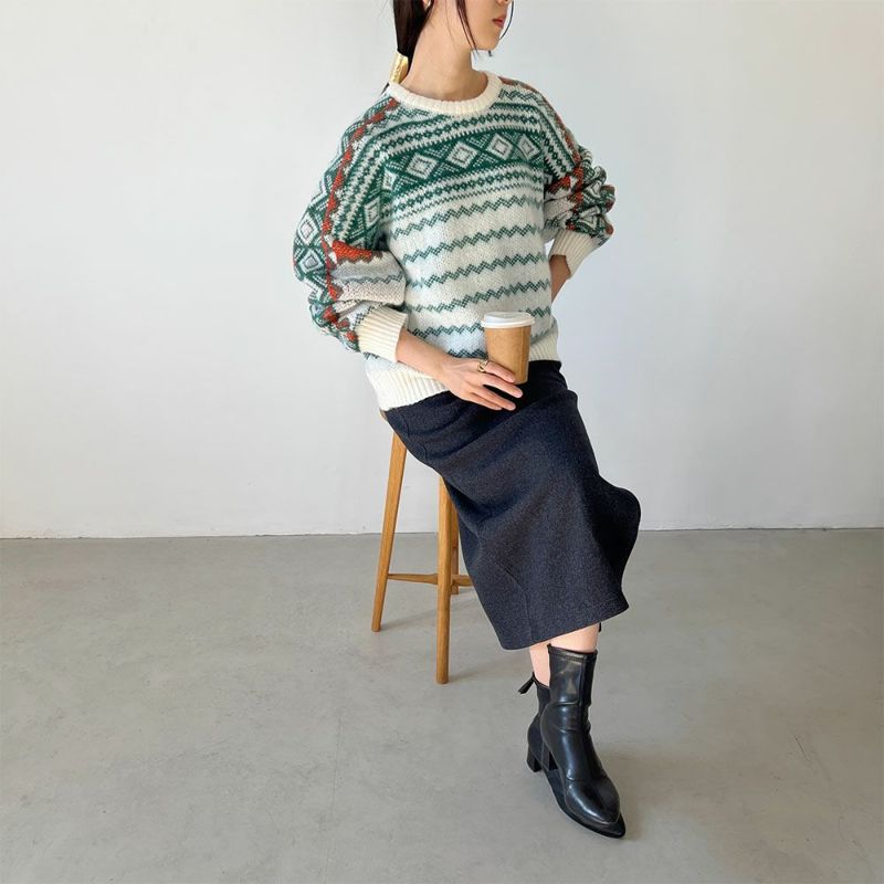 GOOD CREW  レトロ柄ニット レディース商品画像-4