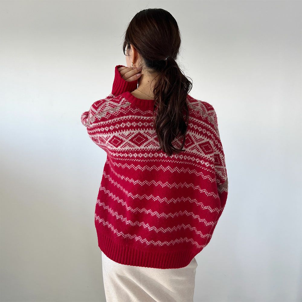 GOOD CREW  レトロ柄ニット レディース商品サムネイル-8