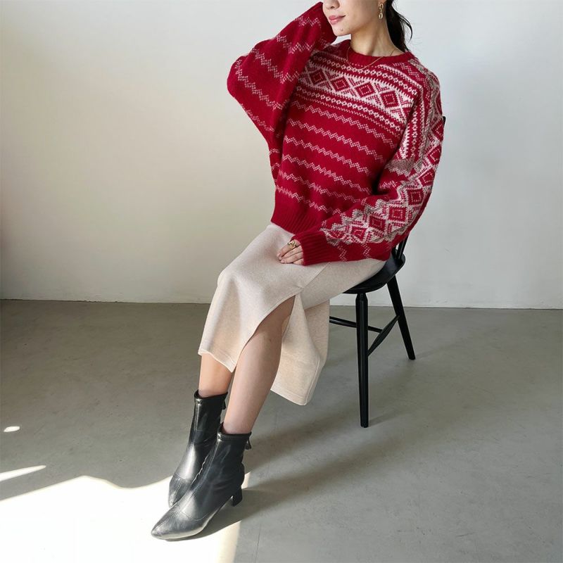 GOOD CREW  レトロ柄ニット レディース商品画像-10