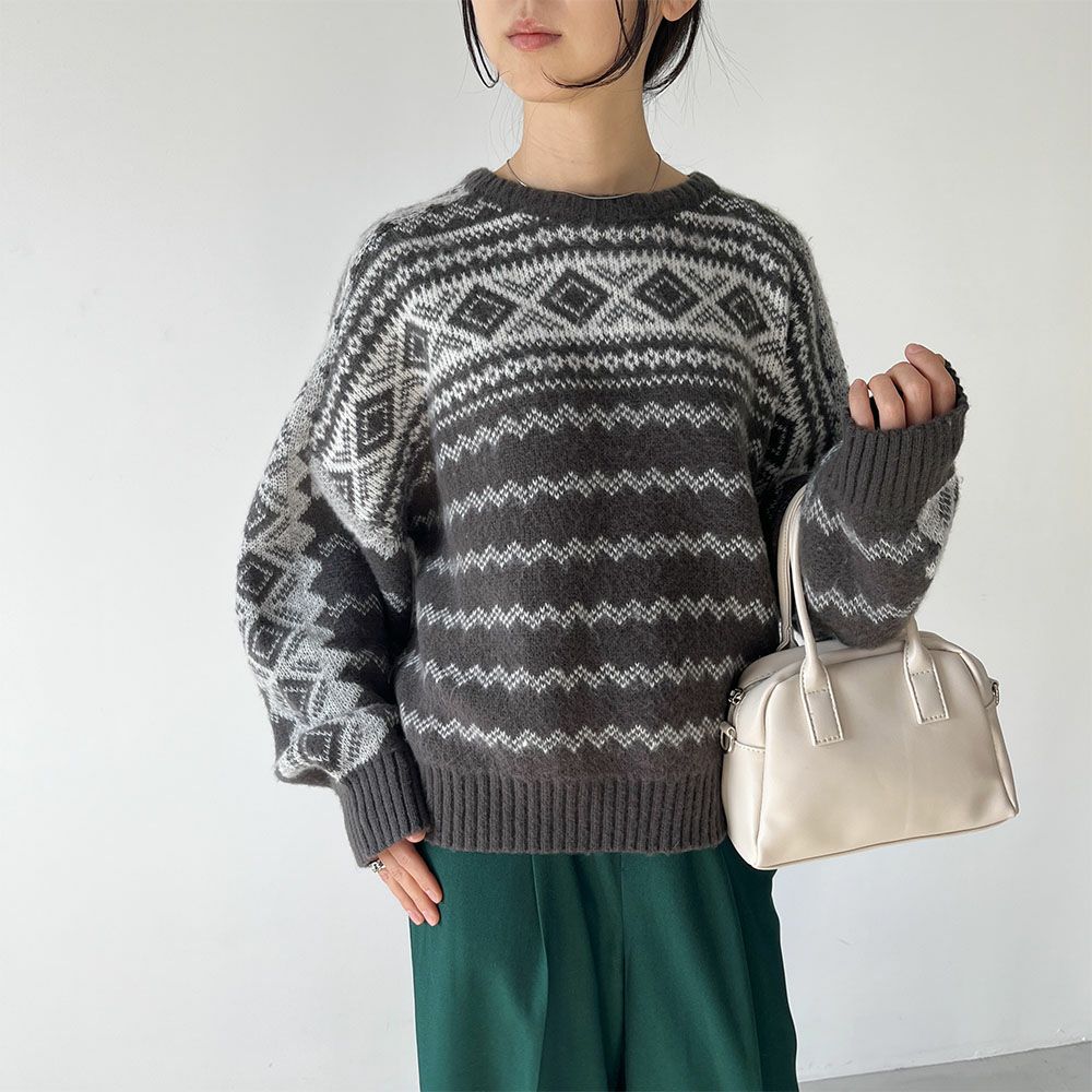 GOOD CREW  レトロ柄ニット レディース商品サムネイル-12