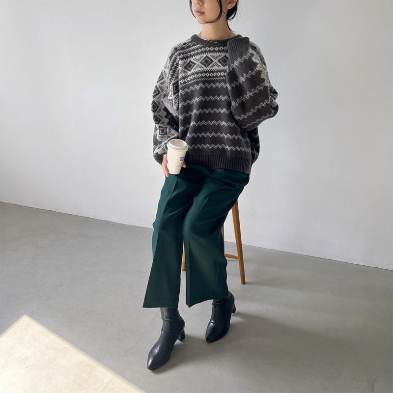 [さらに50%OFF]GOOD CREW  レトロ柄ニット レディース商品画像-14