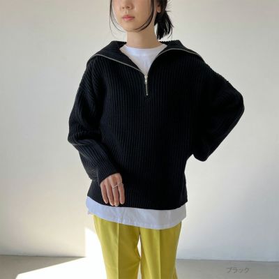 GOOD CREW  ハーフジッププルオーバー レディース