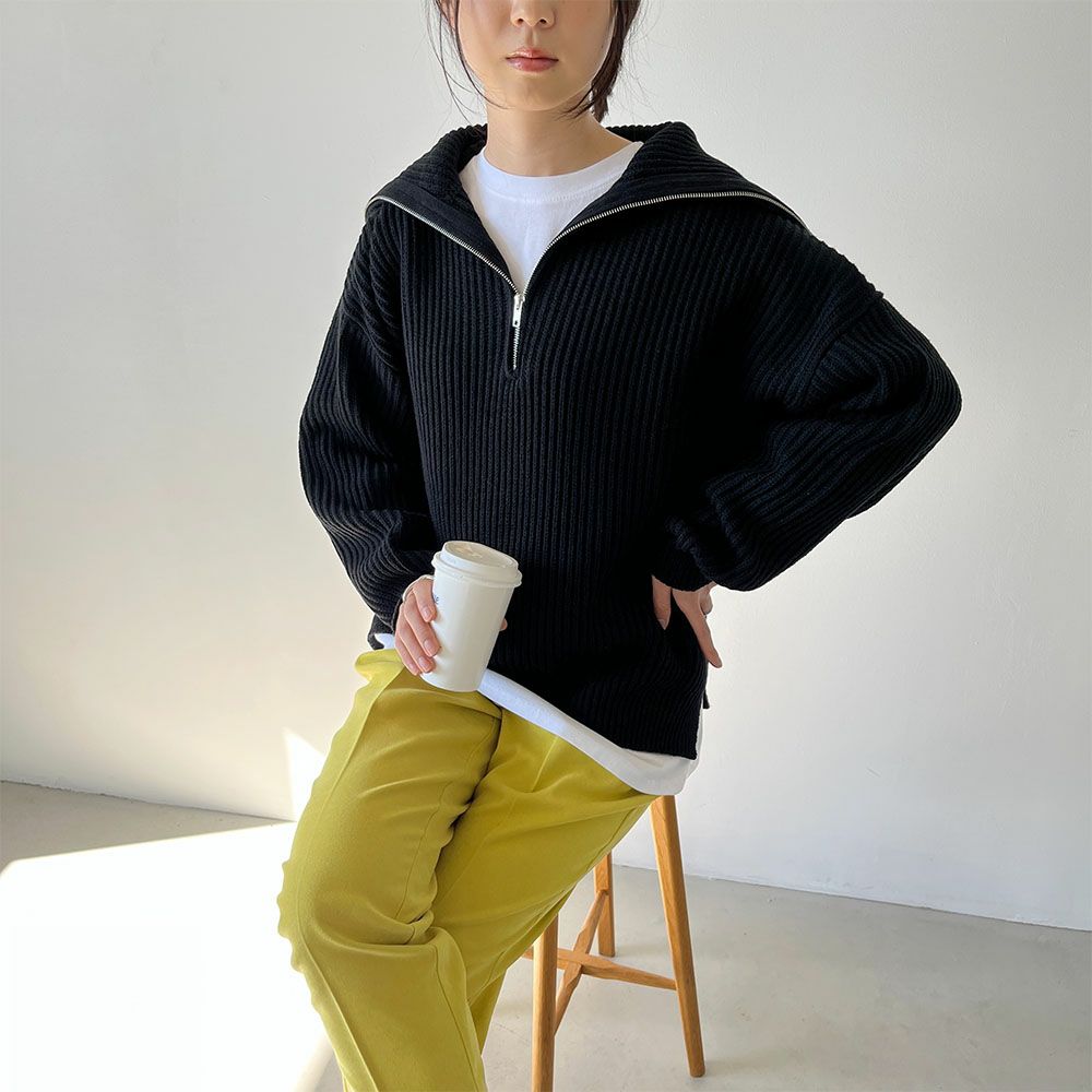 GOOD CREW  ハーフジッププルオーバー レディース商品サムネイル-4