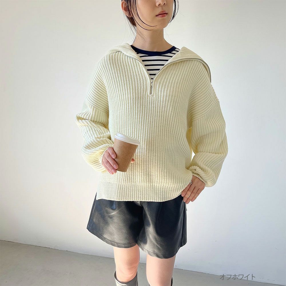 [期間限定価格]GOOD CREW  ハーフジッププルオーバー レディース商品サムネイル-6