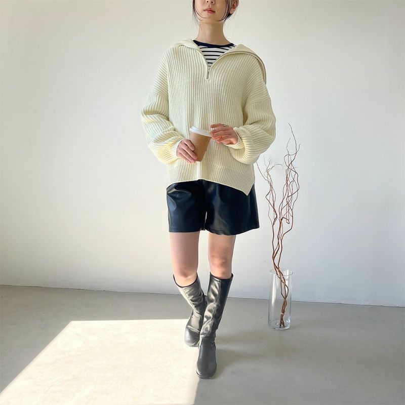 [期間限定価格]GOOD CREW  ハーフジッププルオーバー レディース商品画像-10