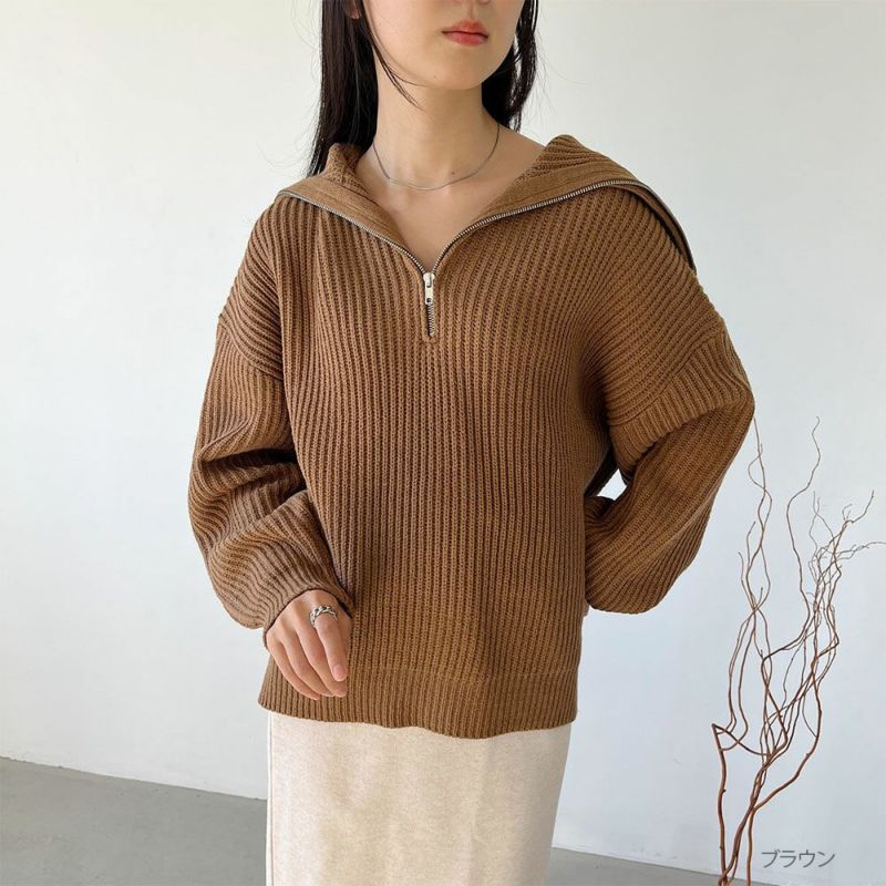 GOOD CREW ハーフジッププルオーバー レディース商品画像-11