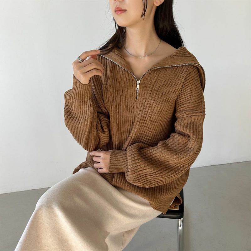 [期間限定価格]GOOD CREW  ハーフジッププルオーバー レディース商品画像-12