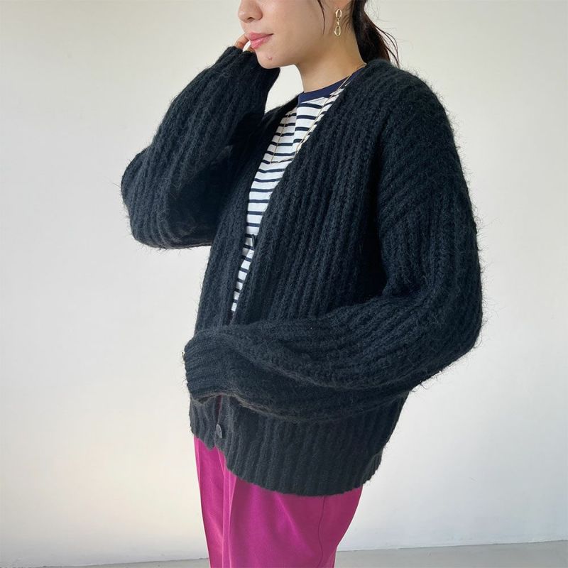 GOOD CREW 畦編みVネックカーディガン レディース商品画像-13