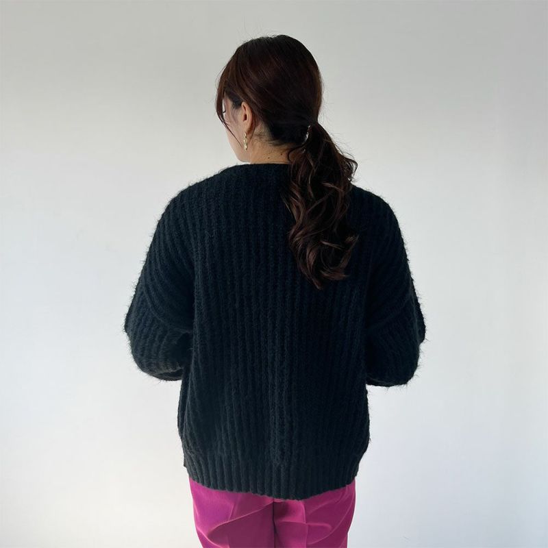 GOOD CREW 畦編みVネックカーディガン レディース商品画像-14