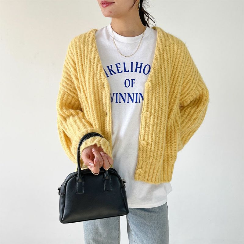 GOOD CREW 畦編みVネックカーディガン レディース商品画像-17