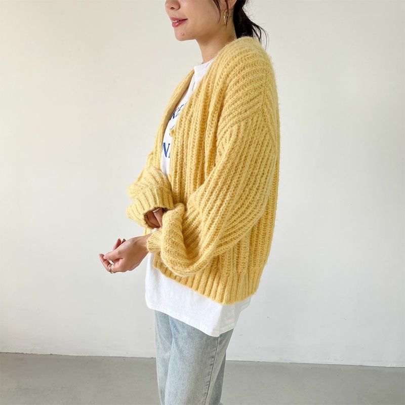 GOOD CREW 畦編みVネックカーディガン レディース商品画像-18