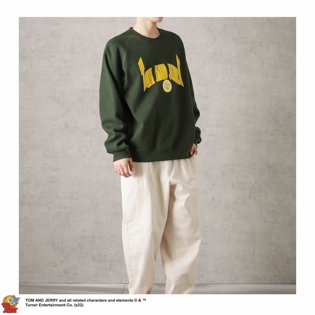 DISCUS×Tom and Jerry タギングトレーナー メンズ