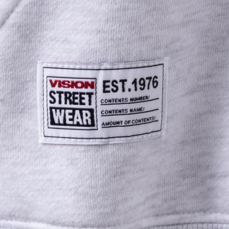 VISION STREET WEAR 裏起毛タギングワッペンパーカー メンズ