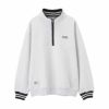 VISION STREET WEAR 裏起毛スタンドカラーハーフジップトレーナー メンズ