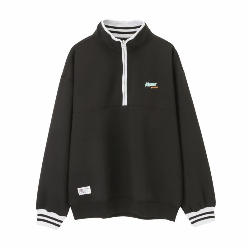 VISION STREET WEAR 裏起毛スタンドカラーハーフジップトレーナー メンズ商品画像-2