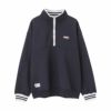 VISION STREET WEAR 裏起毛スタンドカラーハーフジップトレーナー メンズ商品サムネイル-4