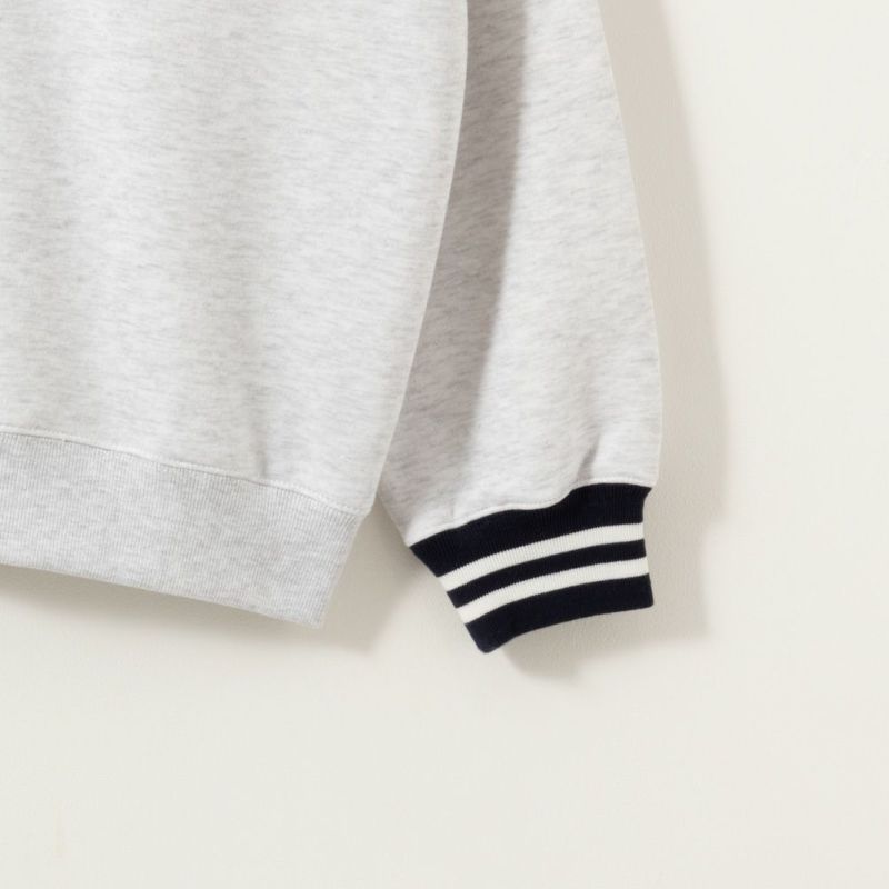 VISION STREET WEAR 裏起毛スタンドカラーハーフジップ