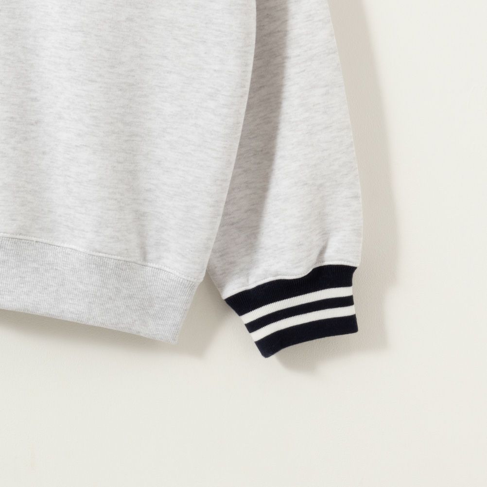 VISION STREET WEAR 裏起毛スタンドカラーハーフジップトレーナー メンズ