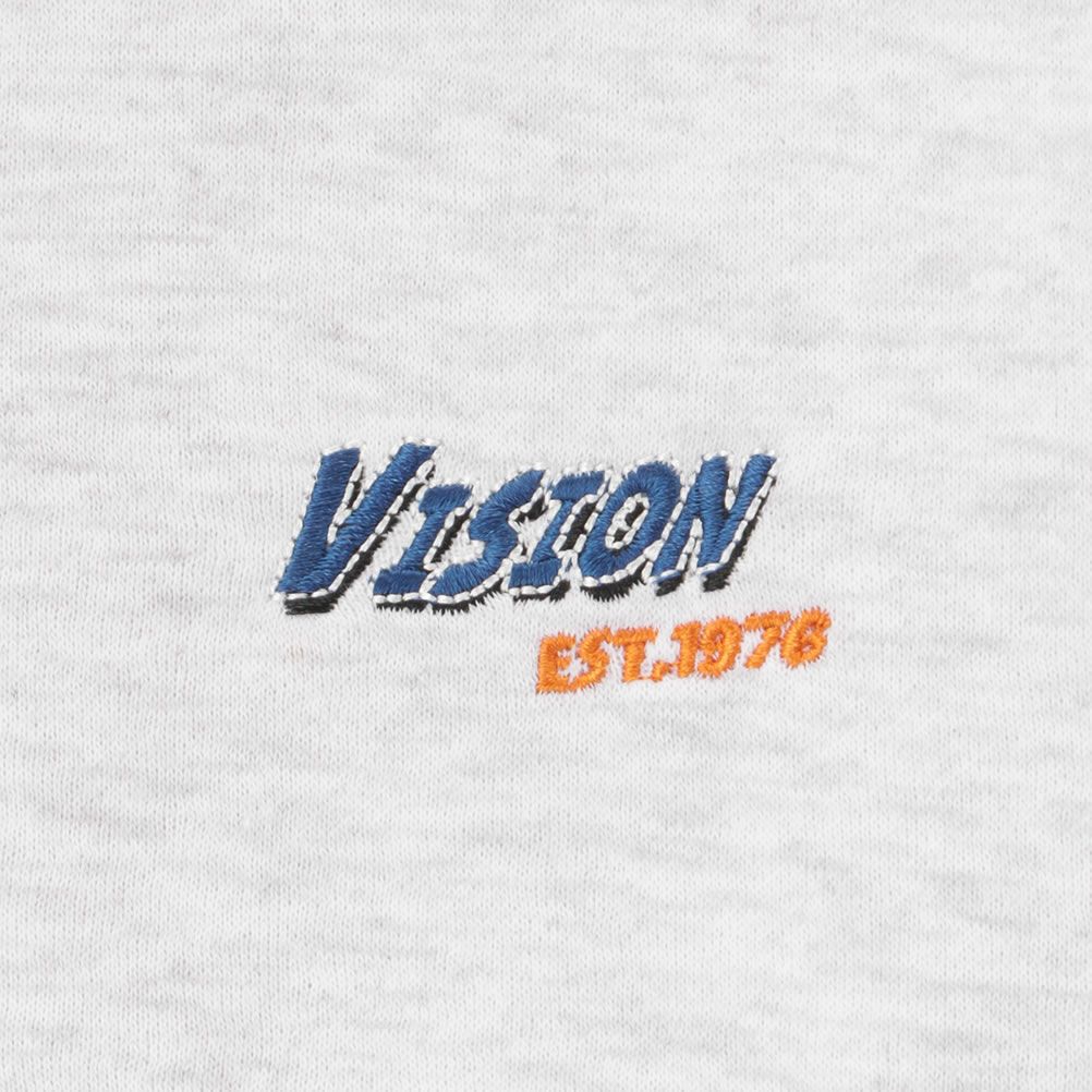 VISION STREET WEAR 裏起毛スタンドカラーハーフジップトレーナー メンズ