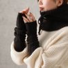 NAVY リブニットアームカバー レディース