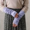 NAVY リブニットアームカバー レディース