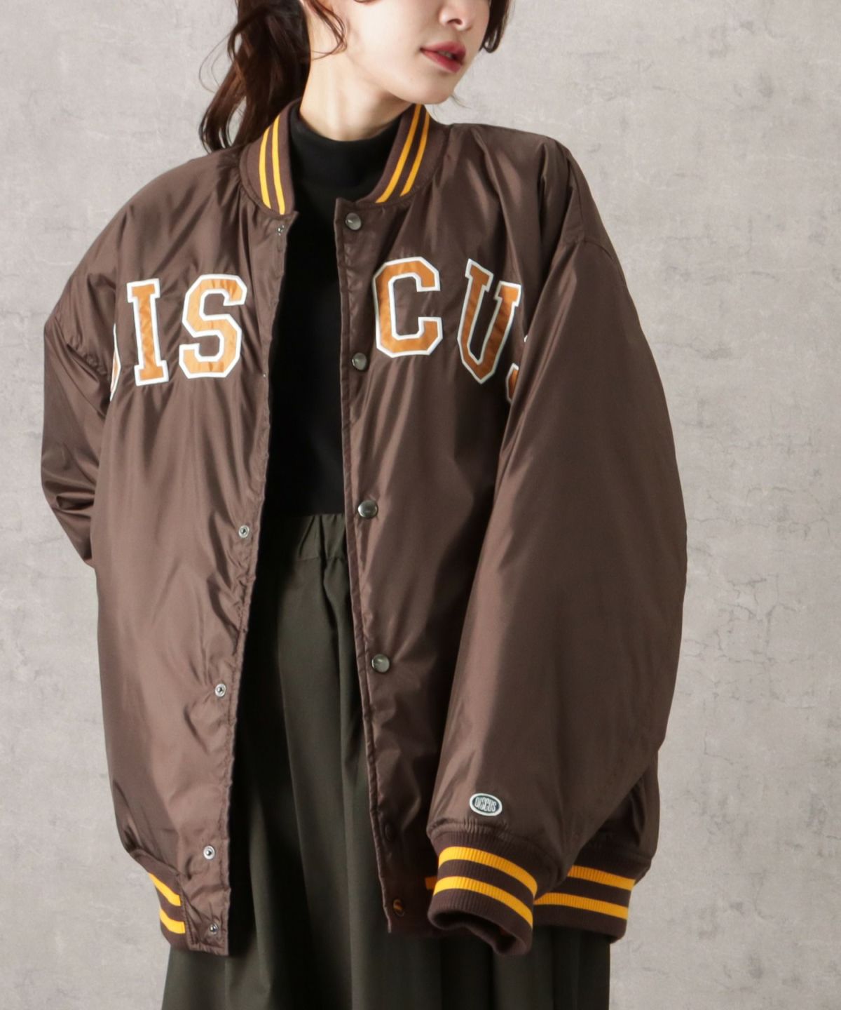 DISCUS アップリケスタジアムジャケット メンズ