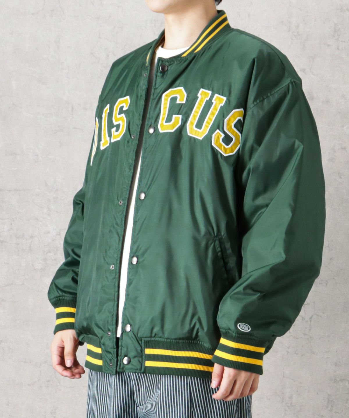 DISCUS アップリケスタジアムジャケット メンズ