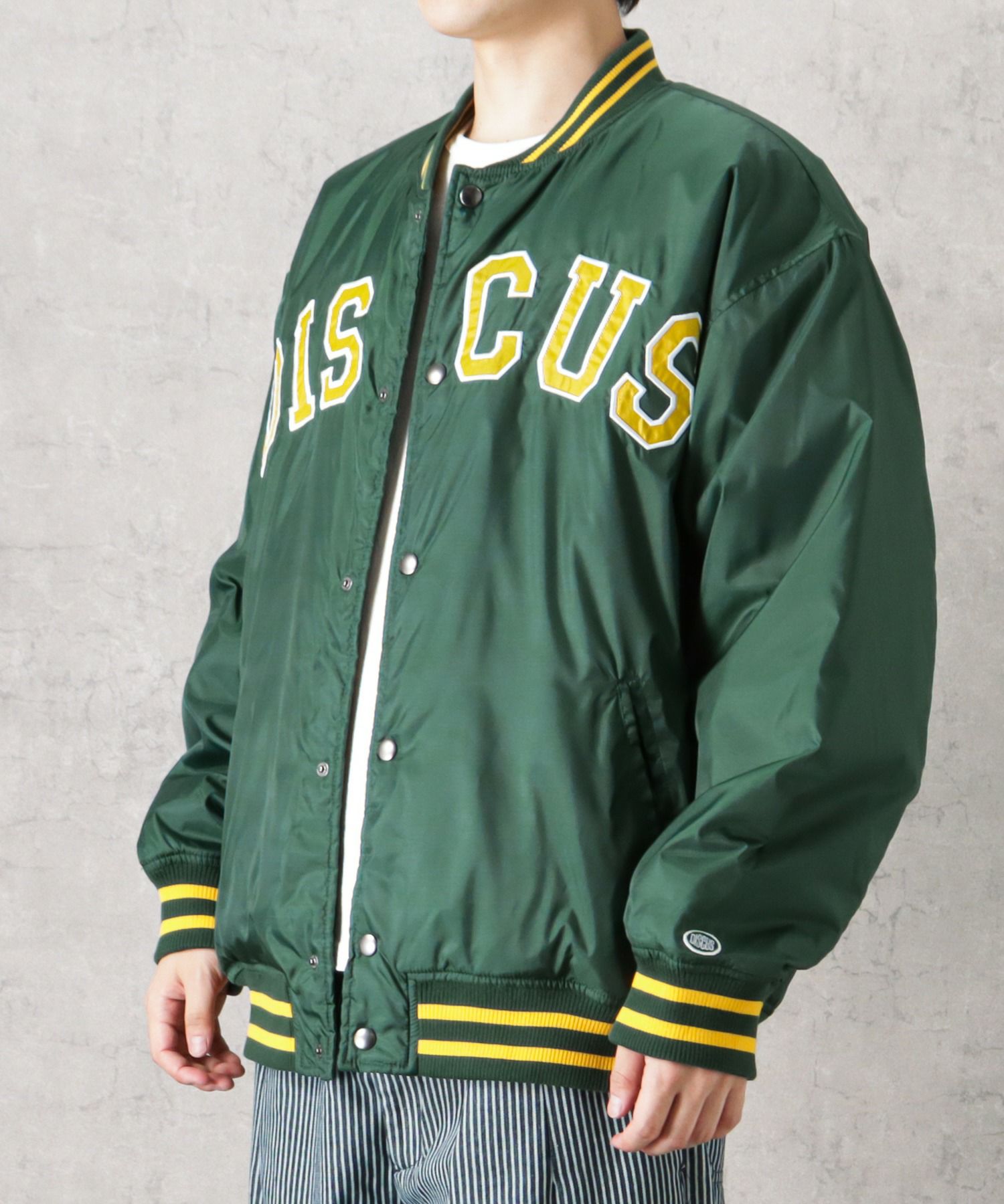DISCUS アップリケスタジアムジャケット メンズ