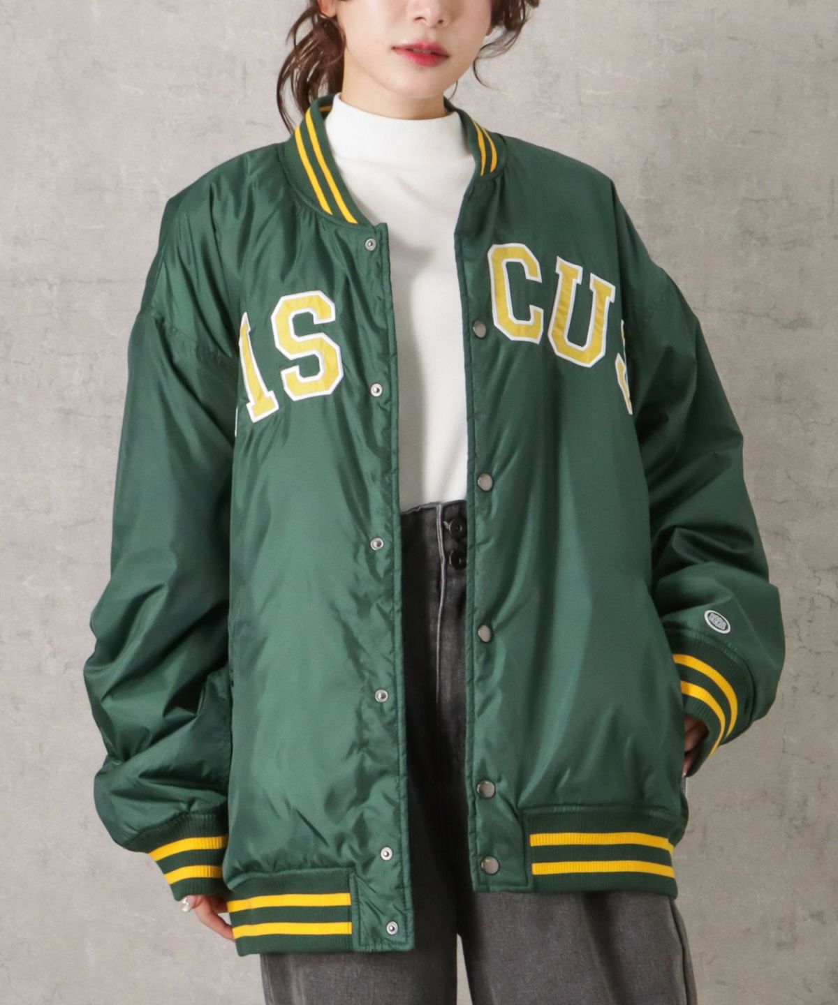 DISCUS アップリケスタジアムジャケット メンズ