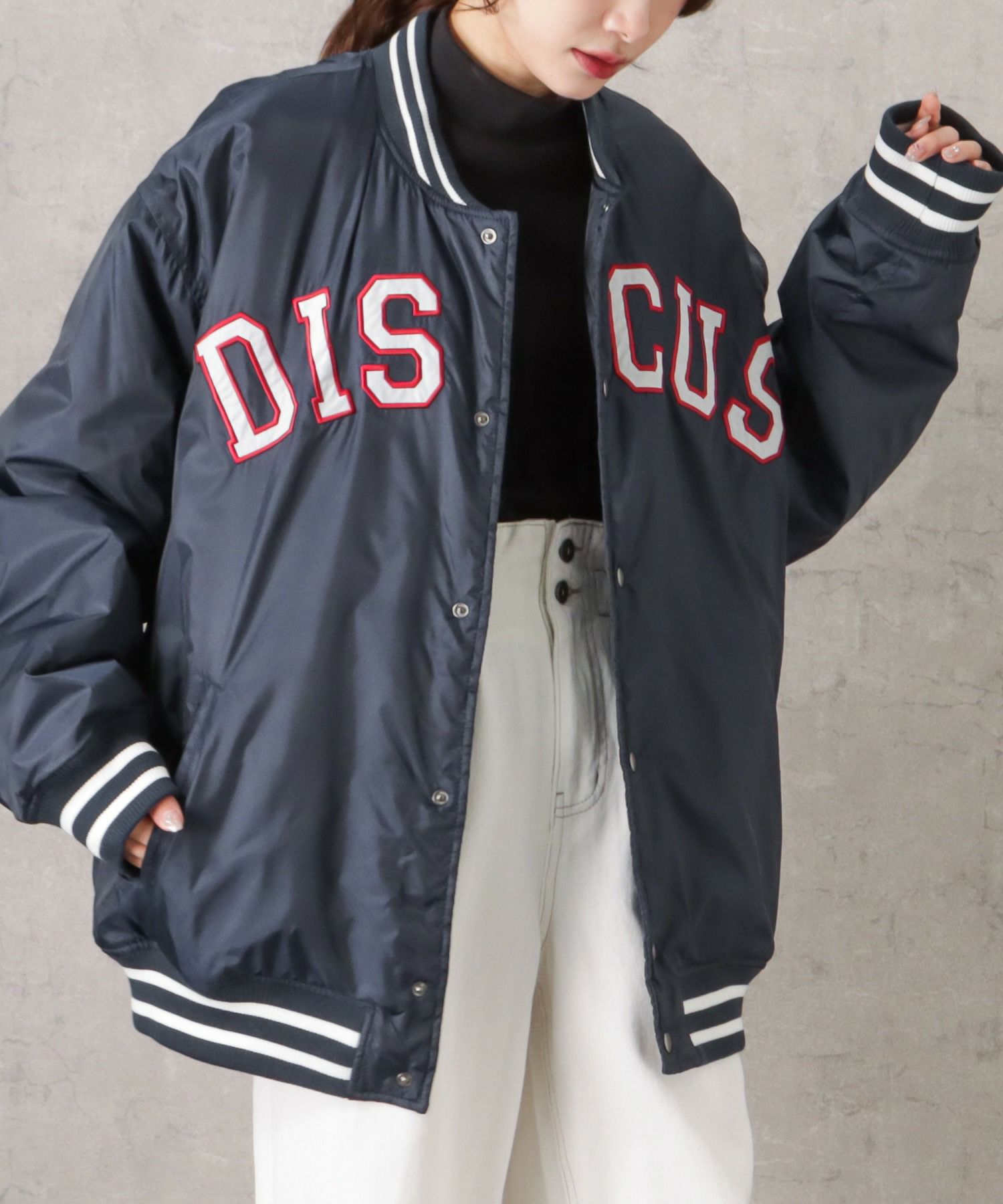 【オンラインストア限定】DISCUS アップリケスタジアムジャケット メンズ商品サムネイル-20