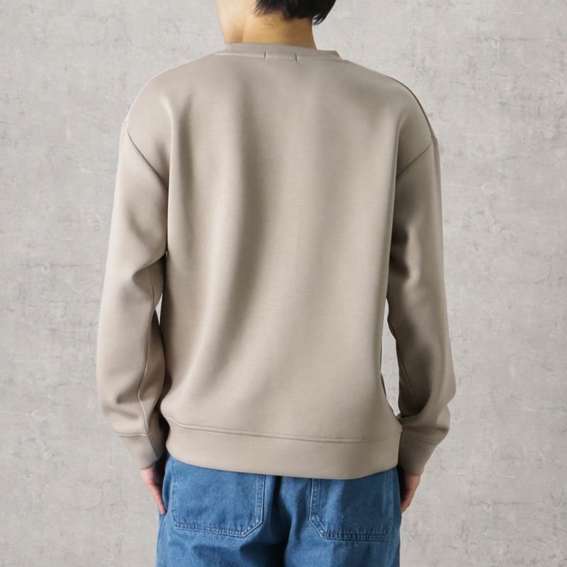 URBAN COLLECTION ポンチ素材 異素材ブロッキングトレーナー メンズ商品画像-9