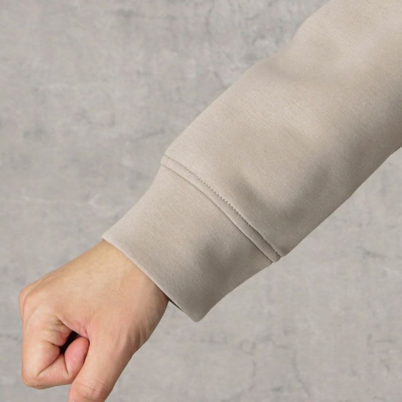 URBAN COLLECTION ポンチ素材 異素材ブロッキングトレーナー メンズ商品画像-12