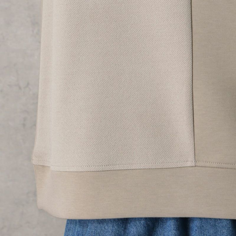 URBAN COLLECTION ポンチ素材 異素材ブロッキングトレーナー メンズ商品画像-13