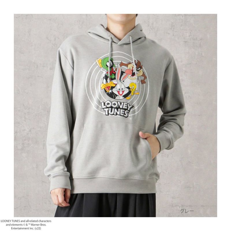 LOONEY TUNES ルーニー・テューンズ 集合サークルパーカー メンズ商品画像-2