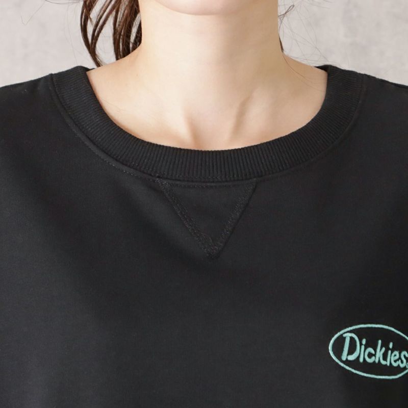 Dickies ミニ裏毛フェイクレイヤードロングスリーブTシャツ レディース