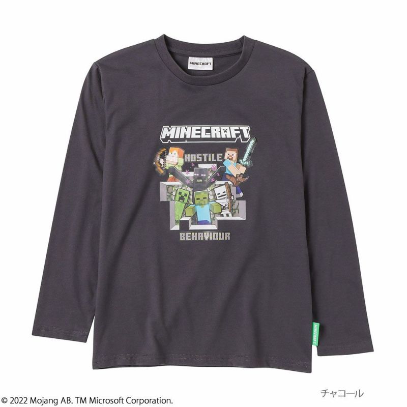 Minecraft マインクラフト ロングスリーブTシャツ キッズ ネコポス 対応商品