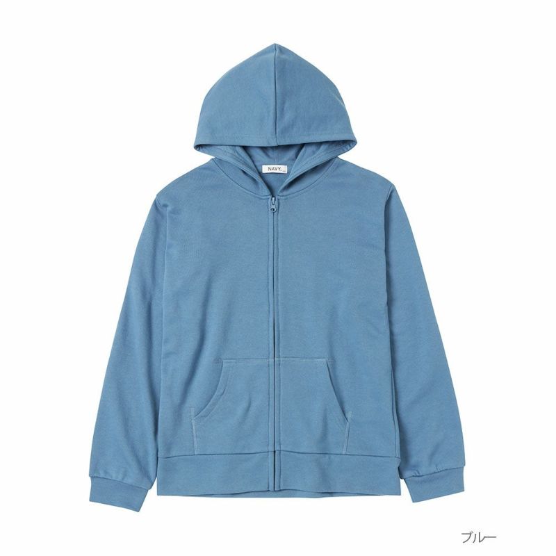 NAVY 裏毛ジップアップパーカー キッズ商品画像-1