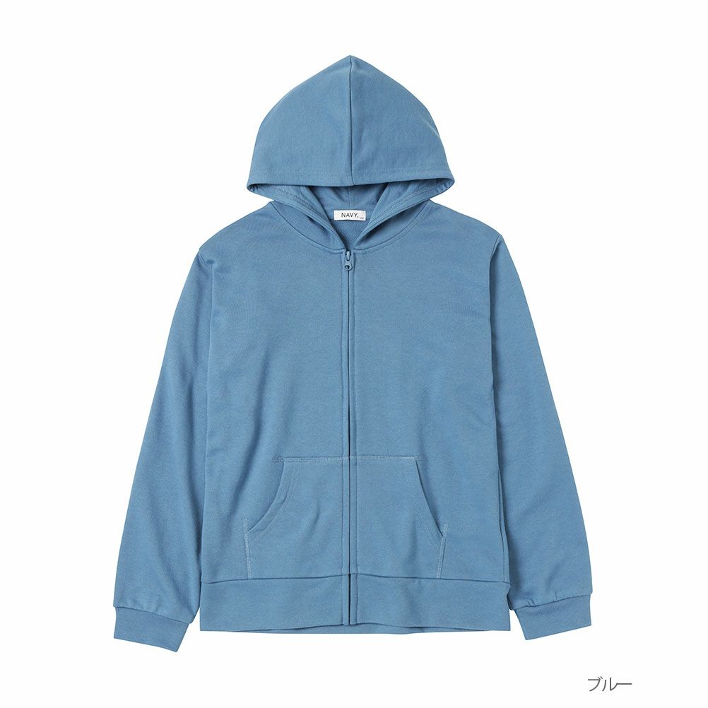 NAVY 裏毛ジップアップパーカー キッズ