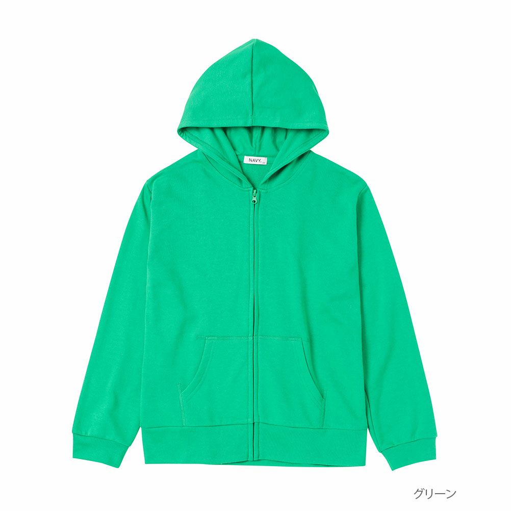 NAVY 裏毛ジップアップパーカー キッズ