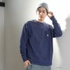 Dickies ポケット付き無地ロングスリーブTシャツ メンズ