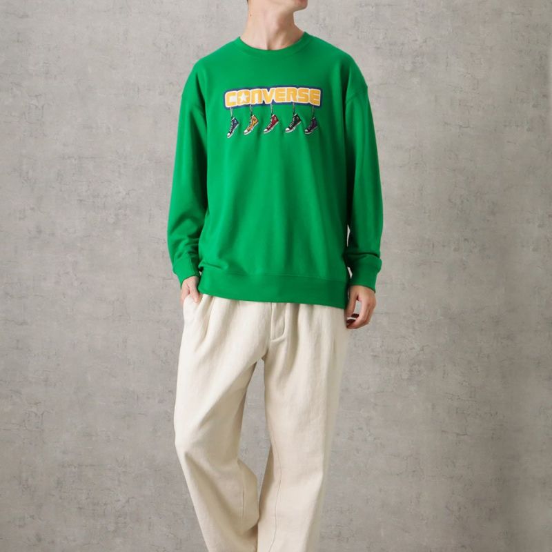 CONVERSE 吊しシューズ刺繍トレーナー メンズ商品画像-6
