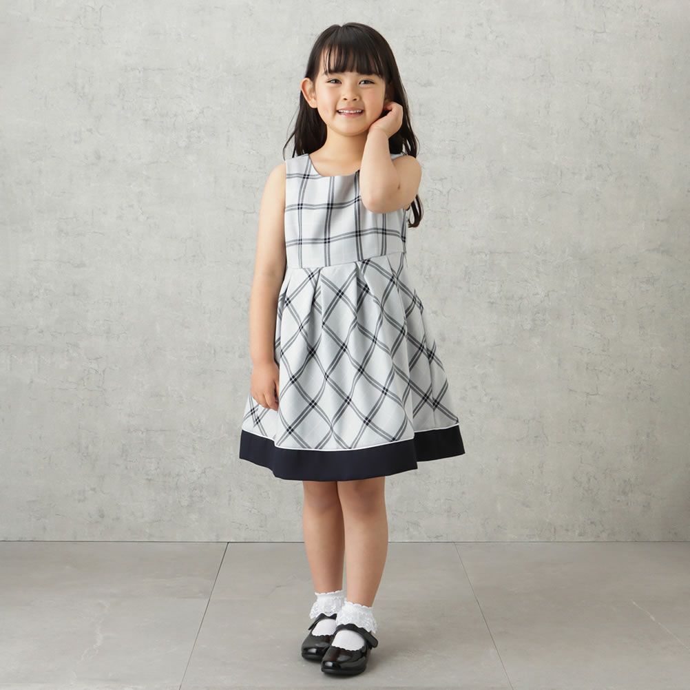 EASTBOY 女児入学スーツ ボレロワンピース チェック柄 2点セット キッズ