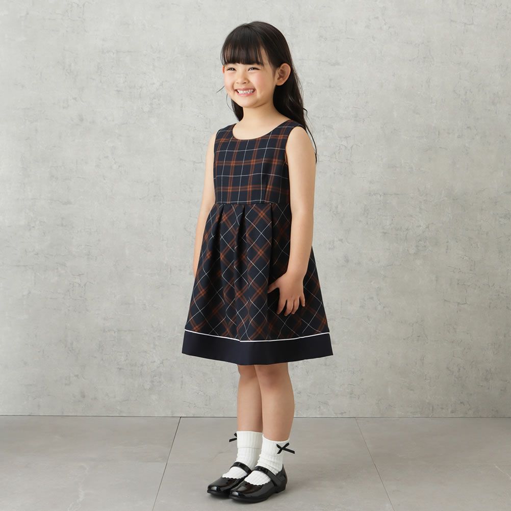 EASTBOY 女児入学スーツ ボレロワンピース チェック柄 2点セット キッズ
