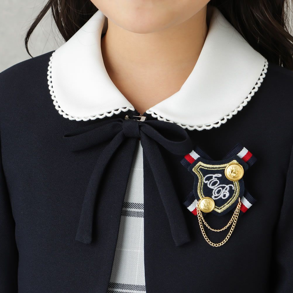 EASTBOY 女児入学スーツ ボレロワンピース チェック柄 2点セット キッズ