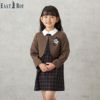 EASTBOY 女児入学スーツ ボレロワンピース チェック柄 2点セット キッズ