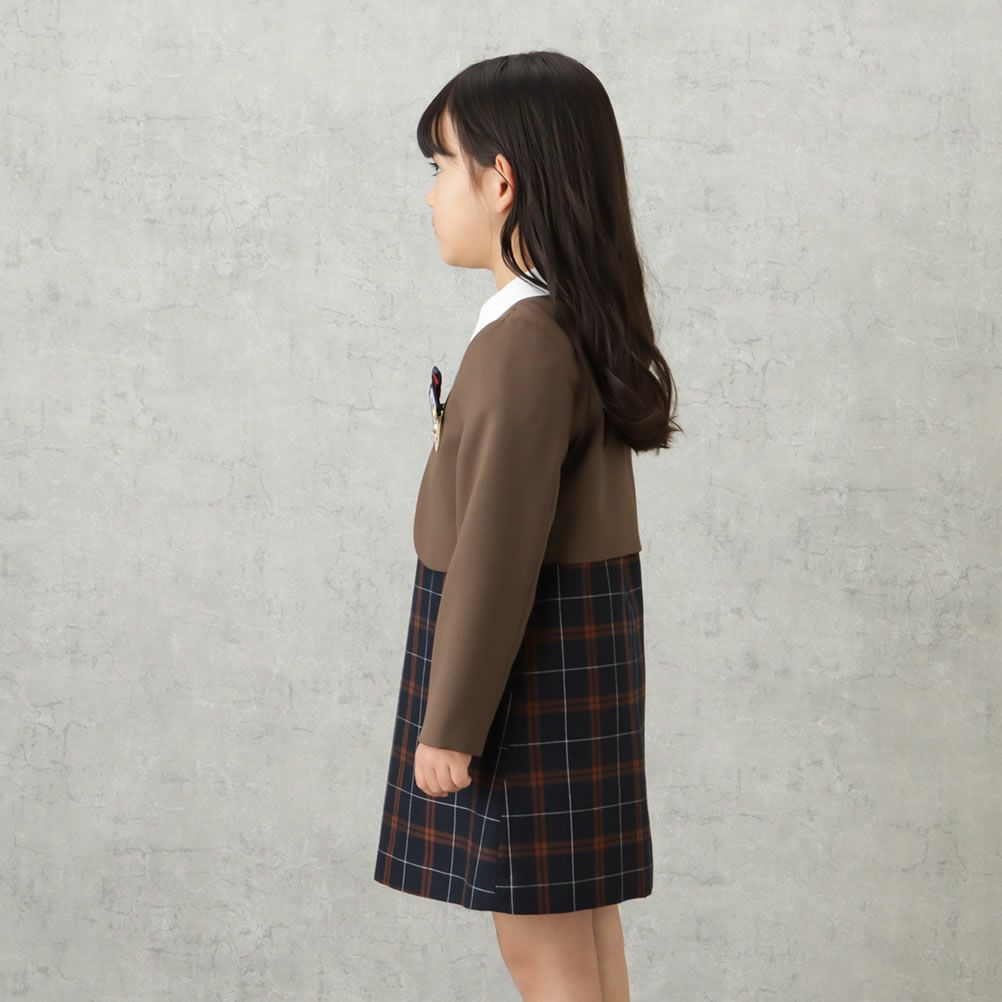 [期間限定価格]【オンラインストア限定】EASTBOY  女児入学スーツ ボレロワンピース チェック柄 2点セット キッズ商品サムネイル-5