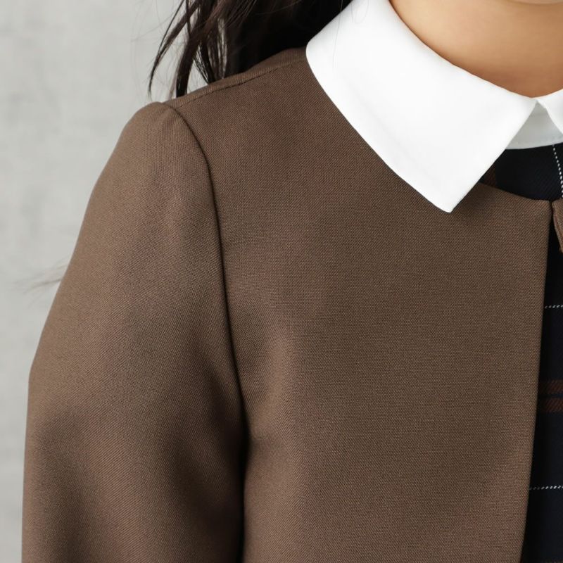 【オンラインストア限定】EASTBOY  女児入学スーツ ボレロワンピース チェック柄 2点セット キッズ商品画像-10