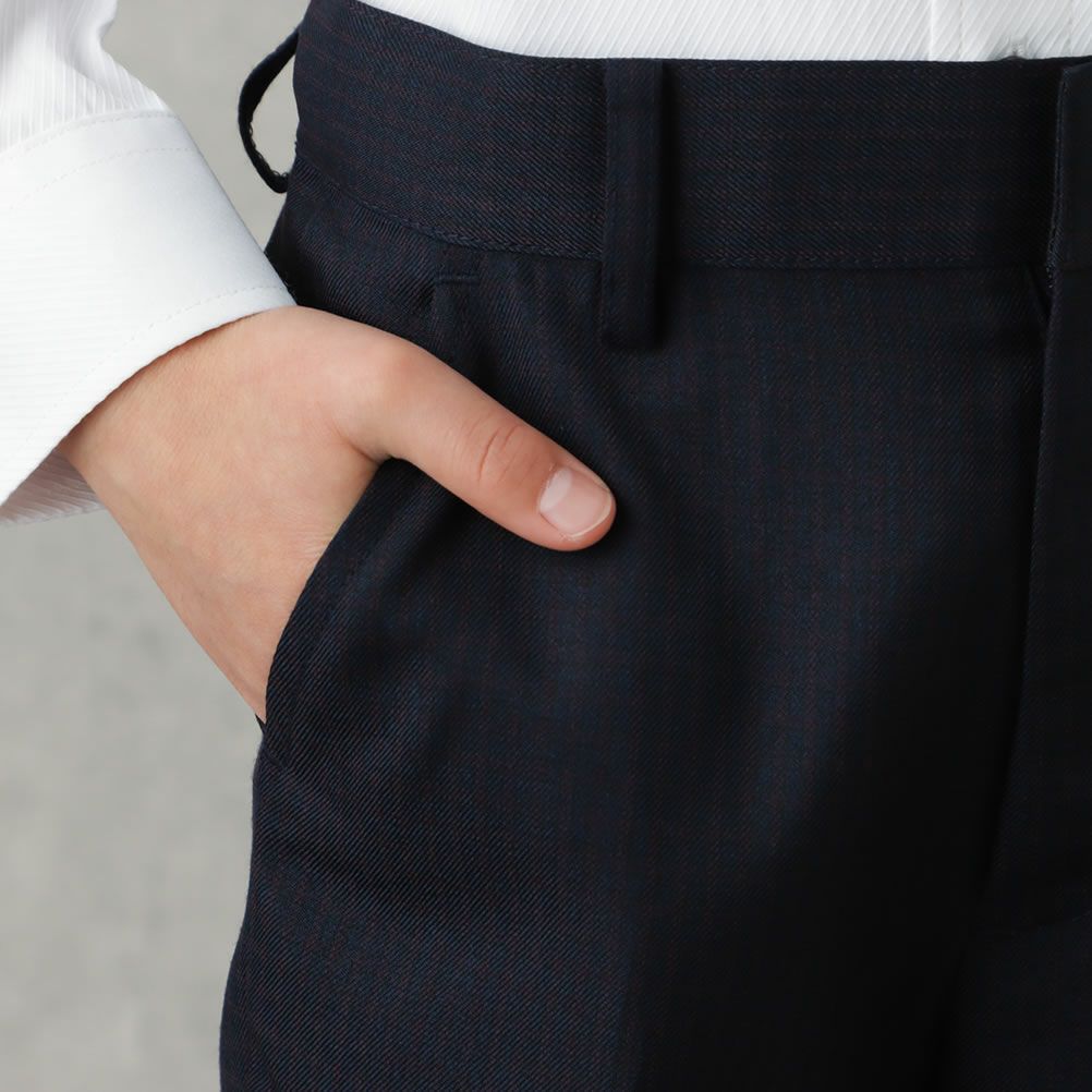 [期間限定価格]【オンラインストア限定】EASTBOY  男児入学スーツ 小格子柄 4点セット キッズ商品サムネイル-17