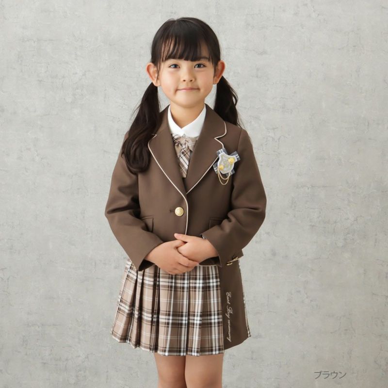 【オンラインストア限定】EASTBOY  女児入学スーツ セパレート チェック柄 3点セット キッズ商品画像-2